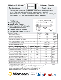 Datasheet JANTXV1N4150UR-1. manufacturer Microsemi